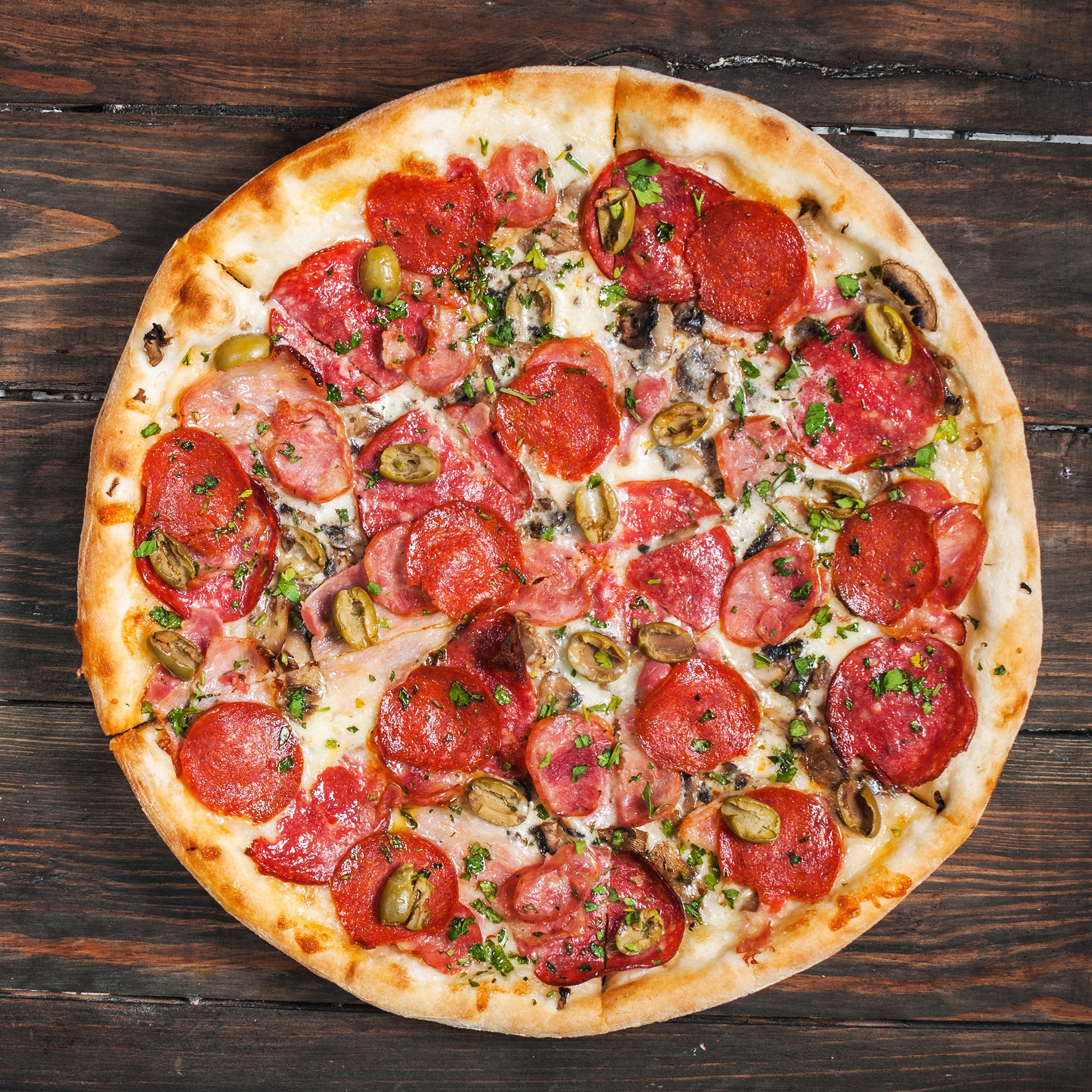 Salami Pizza – Beretta Farms Salami Pizza – Beretta Farms