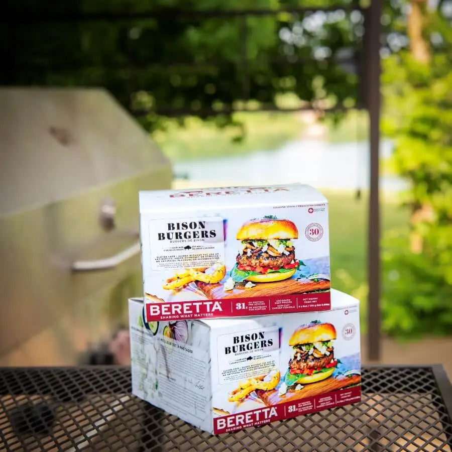 Bison Burgers: RWA Grass Fed Bison - Beretta Farms