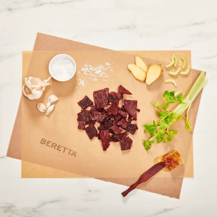 Honey Garlic Ginger Beef Jerky: RWA Grass Fed Beef - Beretta Farms