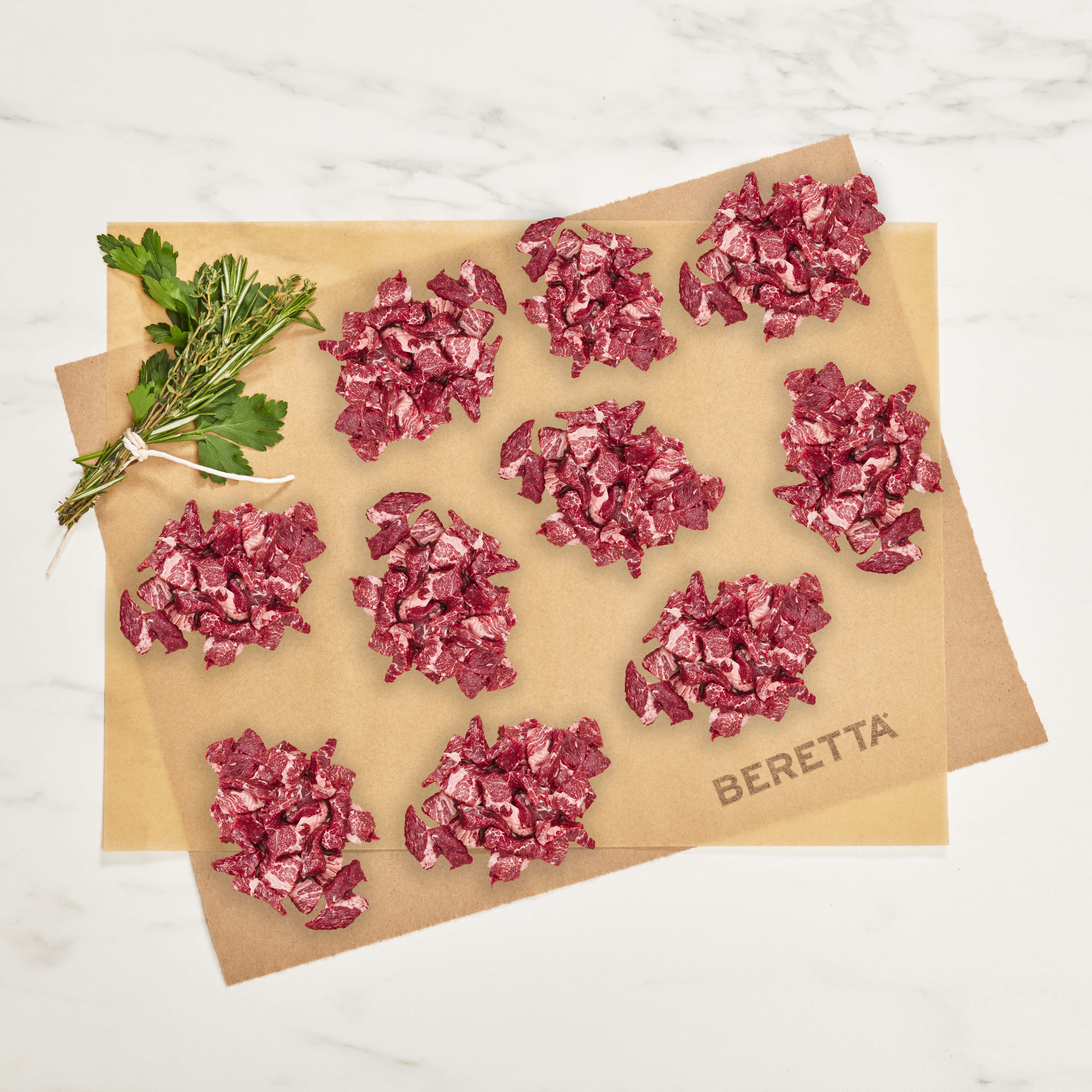 Beef Stir Fry (10 Pack): RWA Grass Fed Beef - Beretta Farms
