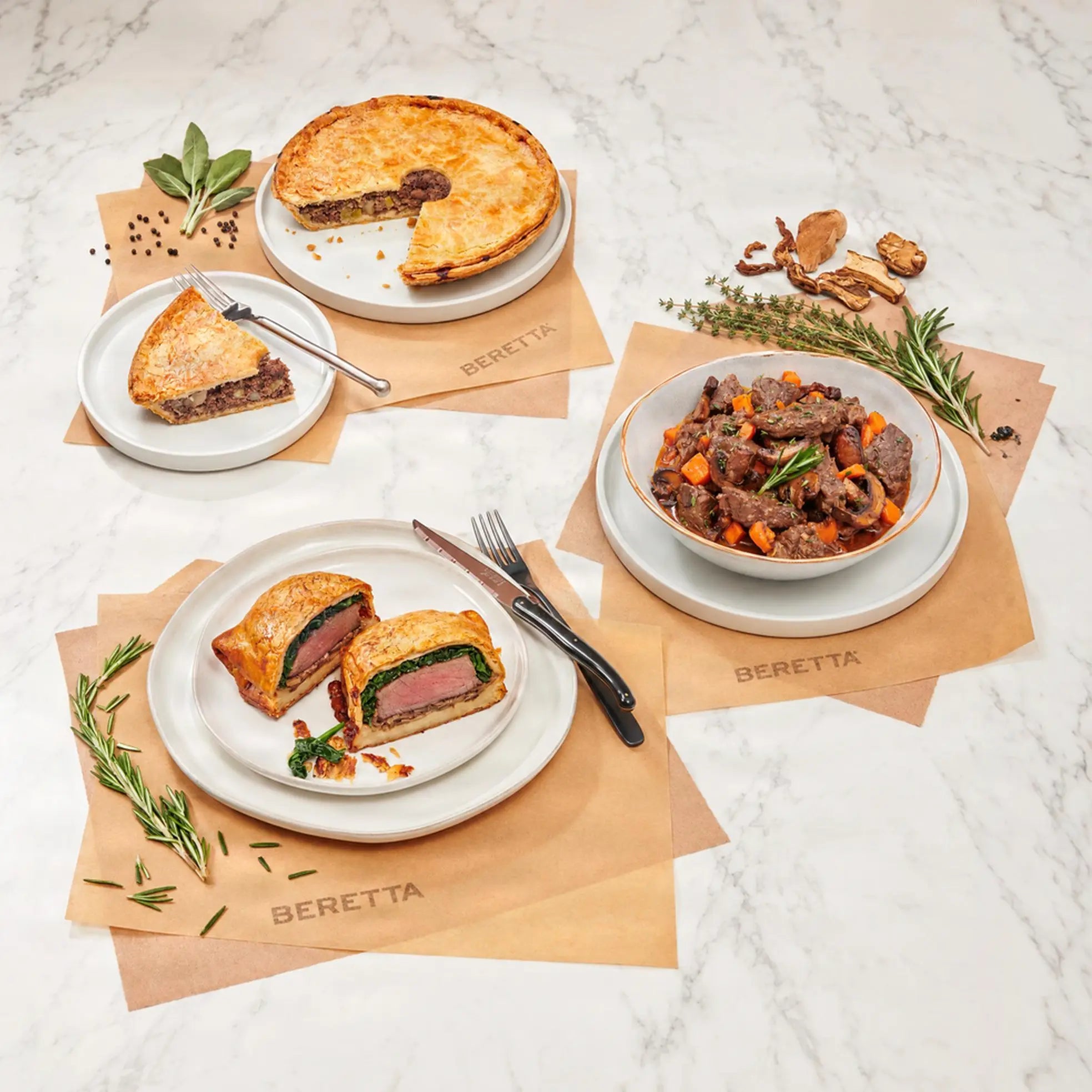 Grass-Fed Beef Tourtière, Bourguignon & Wellington Bundle