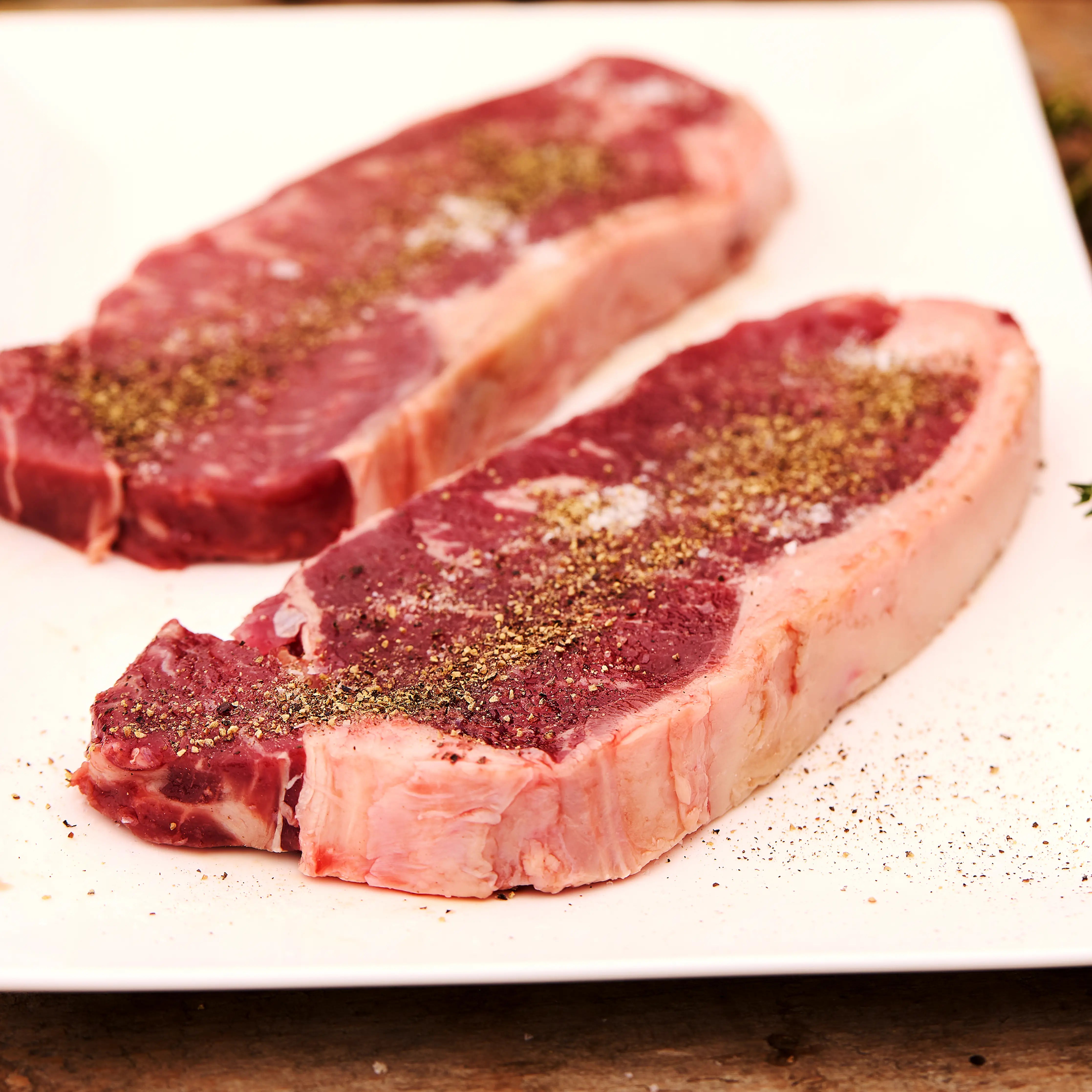 Bison Striploin Box: RWA Grass Fed Bison - Beretta Farms