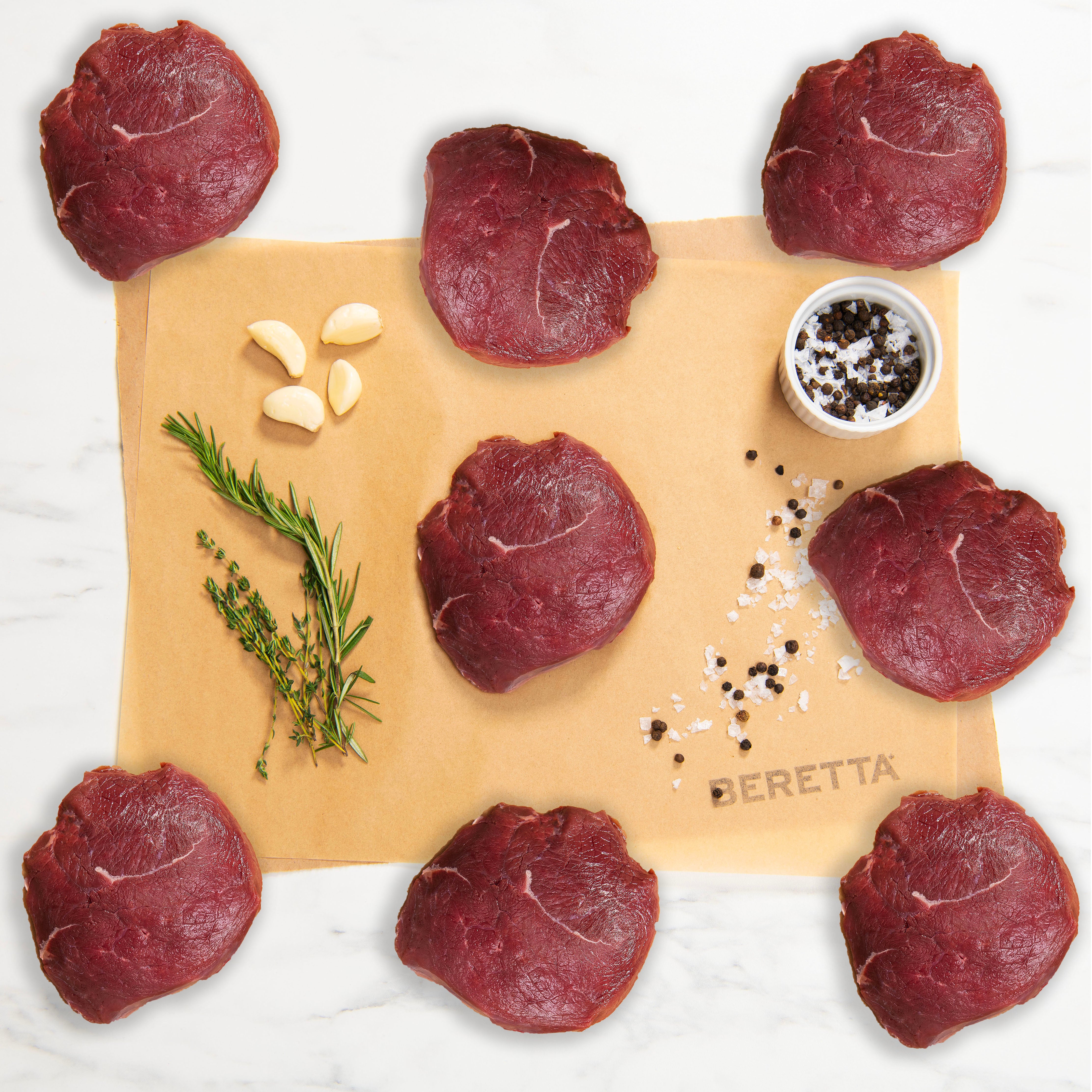 Bison Top Sirloin 8oz: RWA Grass Fed Bison - Beretta Farms