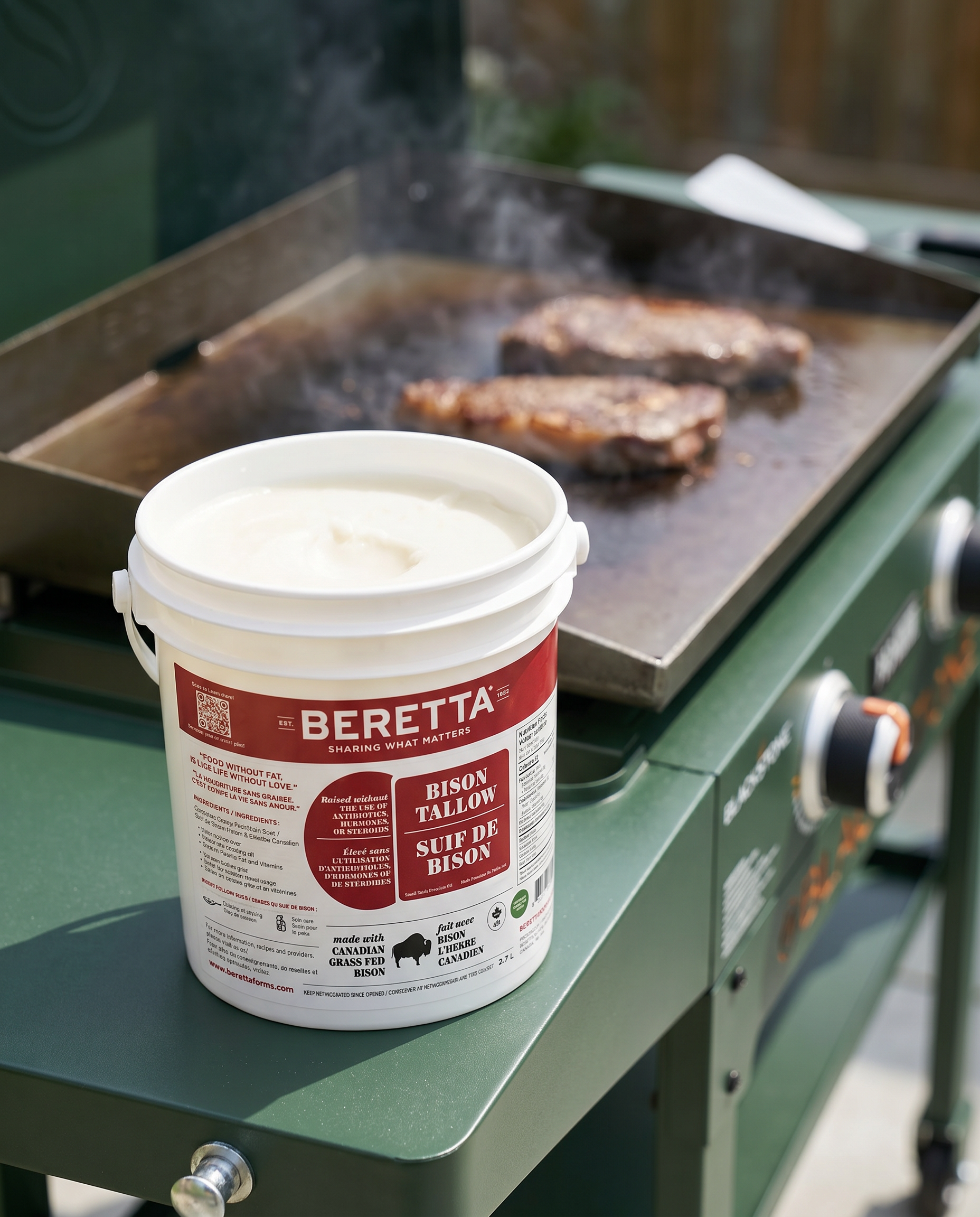 Grass Fed Bison Tallow Pail - Beretta Farms
