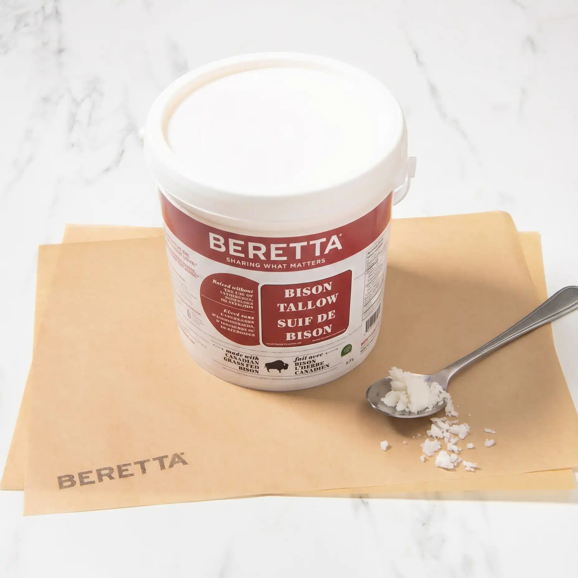 Grass Fed Bison Tallow Pail