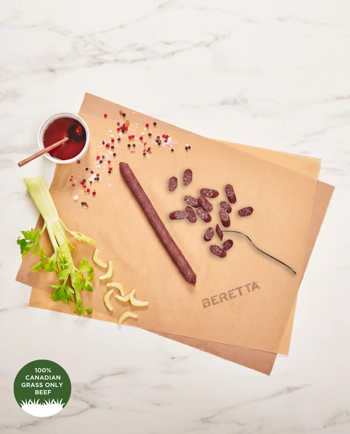 Beef Salami Stick: 100% Grass Fed, Grass Finished