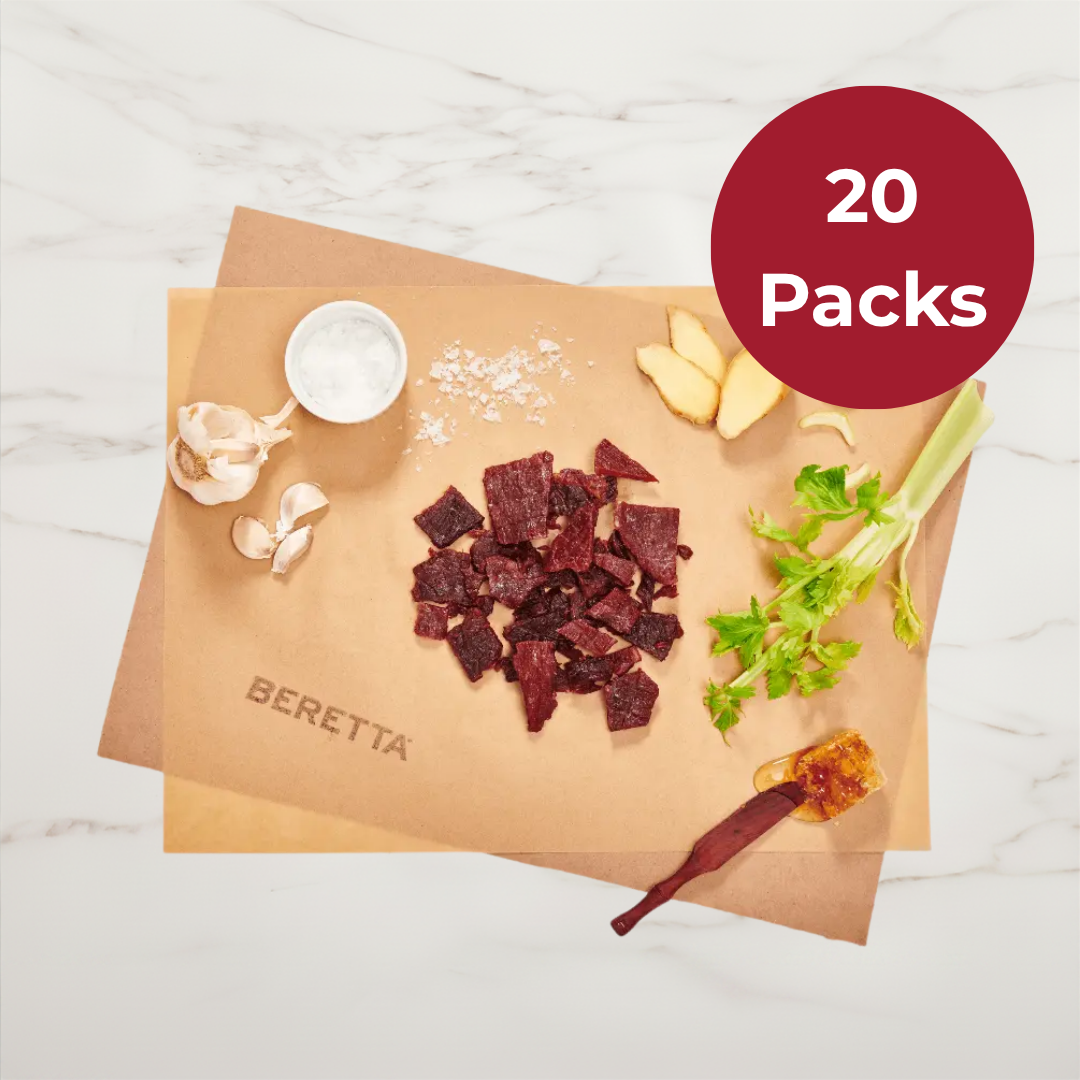 Honey Garlic Ginger Beef Jerky: RWA Grass Fed Beef - Beretta Farms