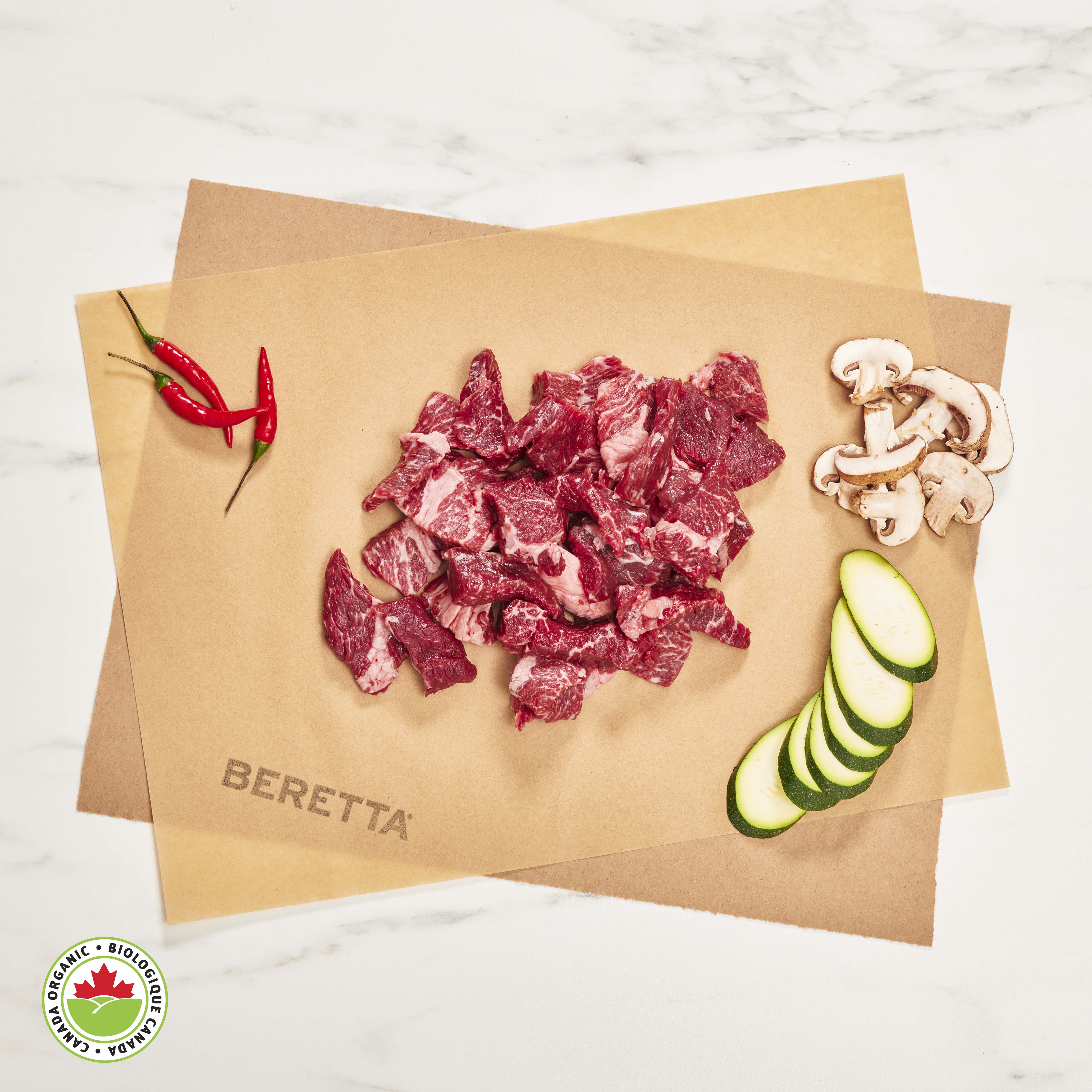 Stir Fry Beef: Certified Organic - Beretta Farms