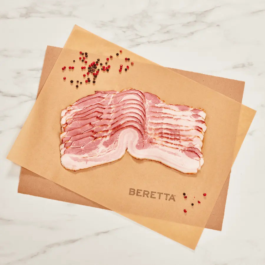 Artisanal Thick Cut Pork Bacon: RWA - Beretta Farms