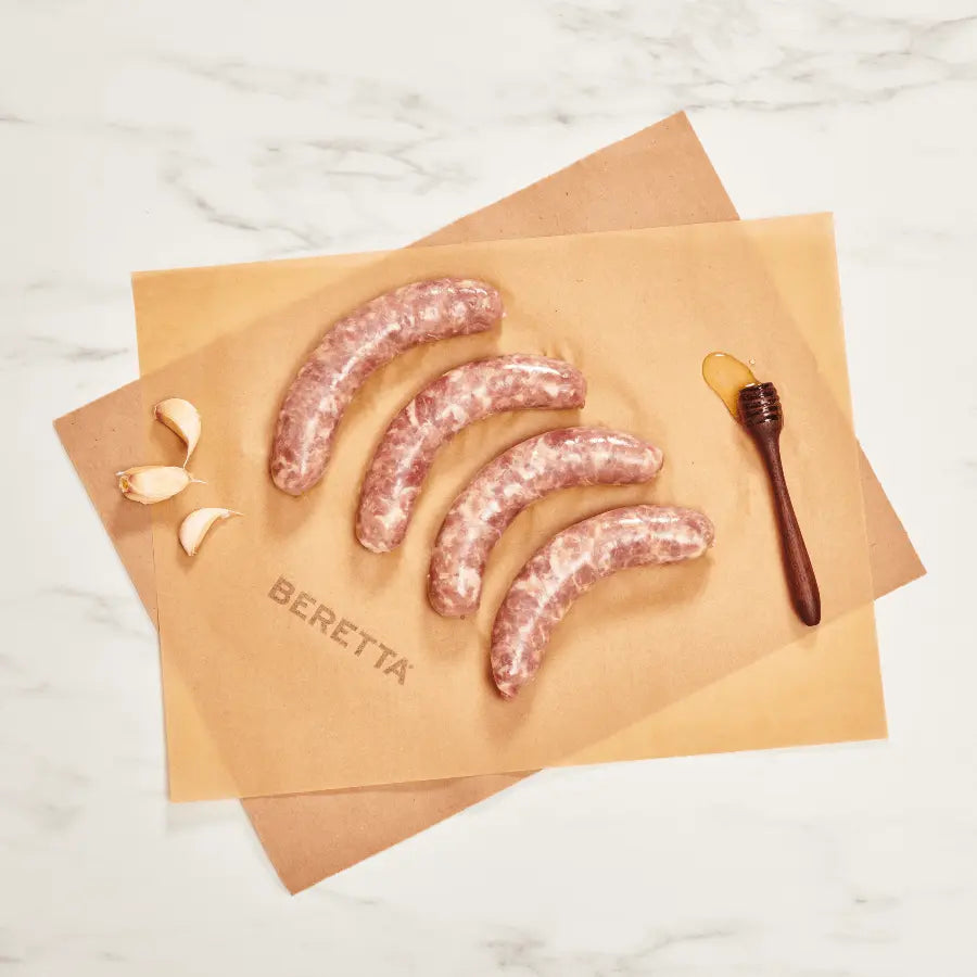 Honey Garlic Pork Sausages: RWA - Beretta Farms