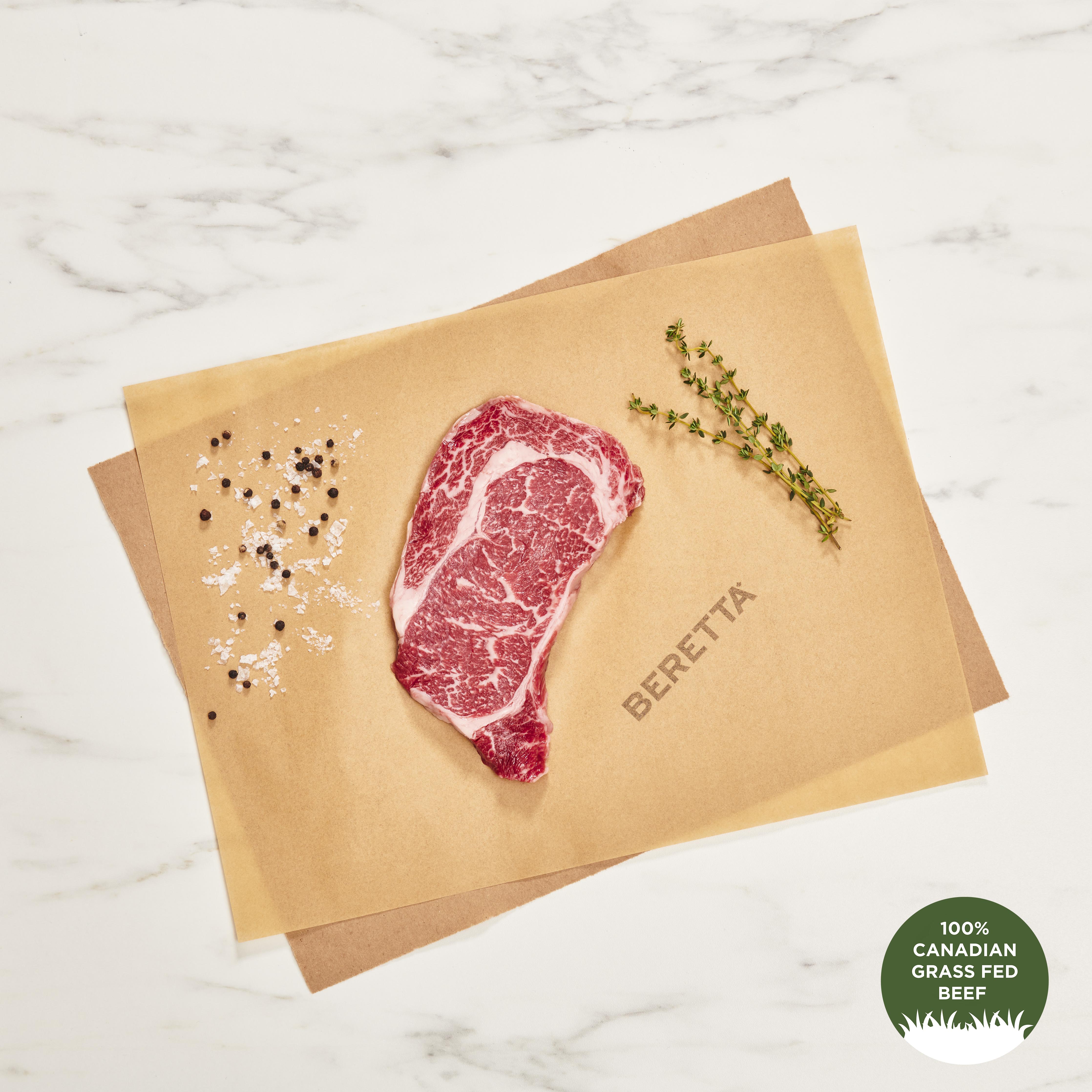 100% Grass Fed Beef Ribeye Steak: 8oz - Beretta Farms