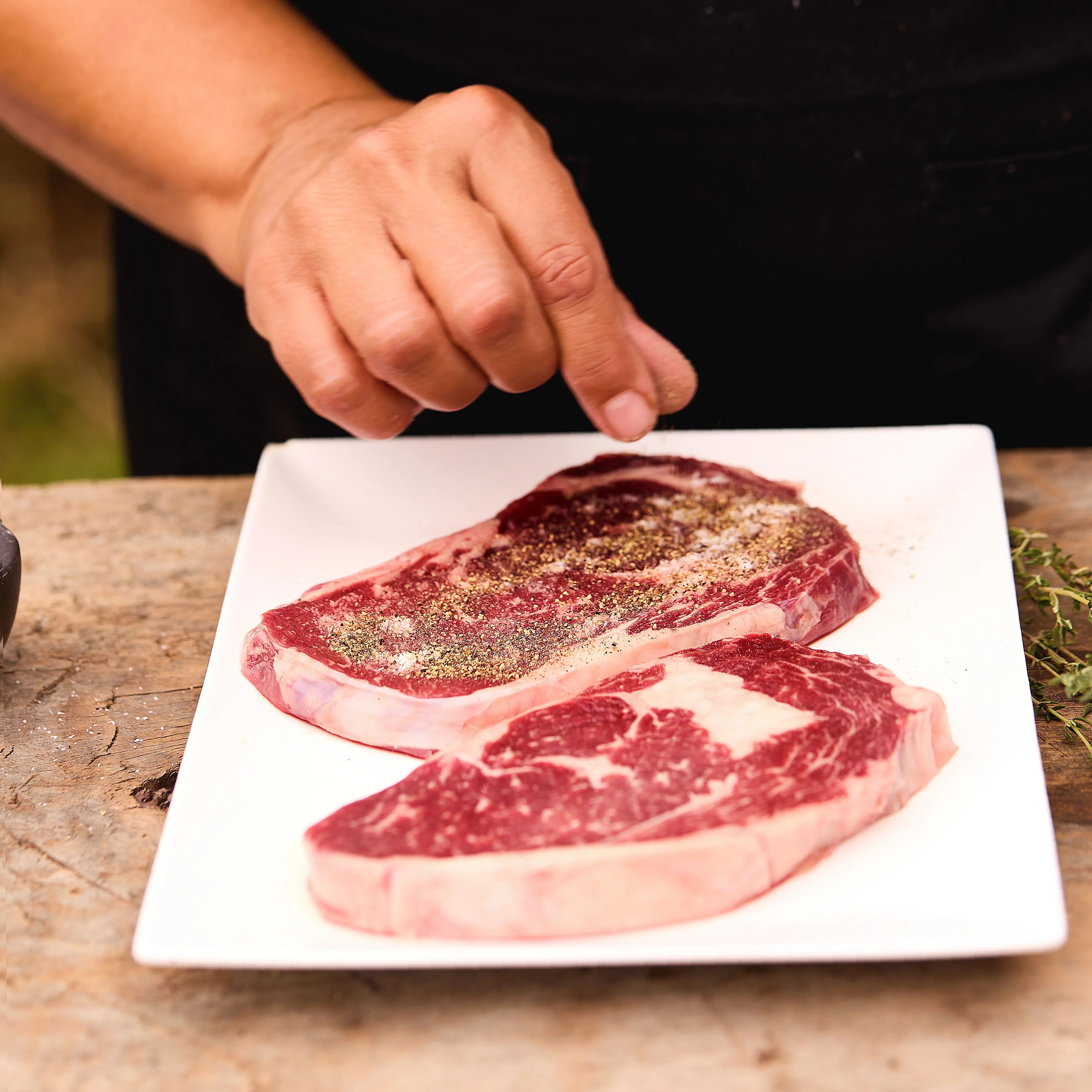 Bison Ribeye Steak: RWA Grass Fed Bison - Beretta Farms