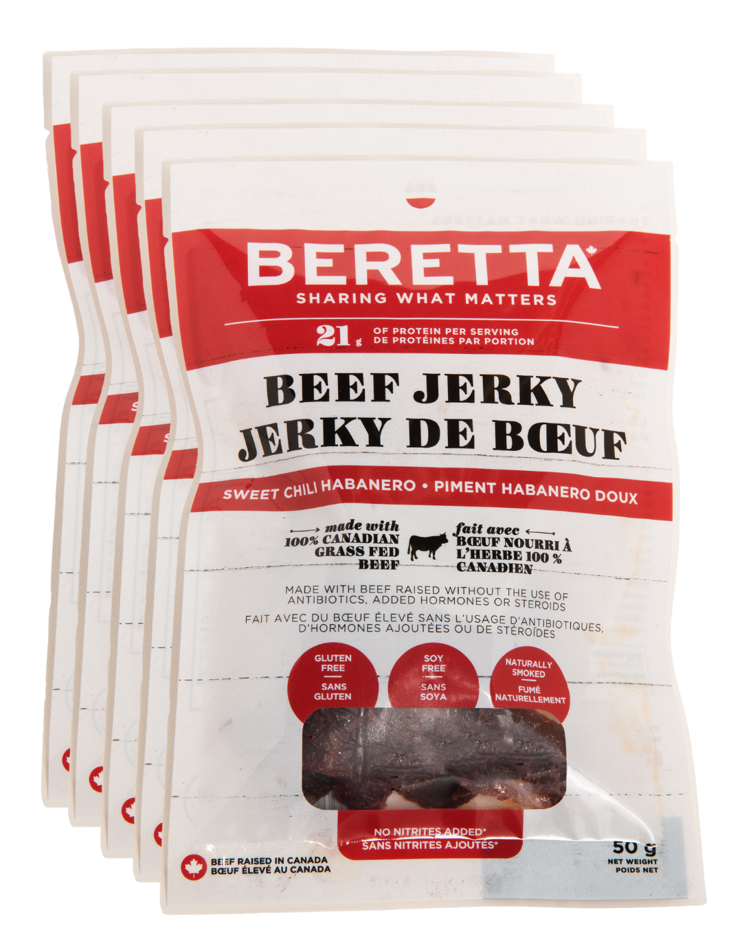 Sweet Chili Habanero Beef Jerky: RWA Grass Fed Beef - Beretta Farms