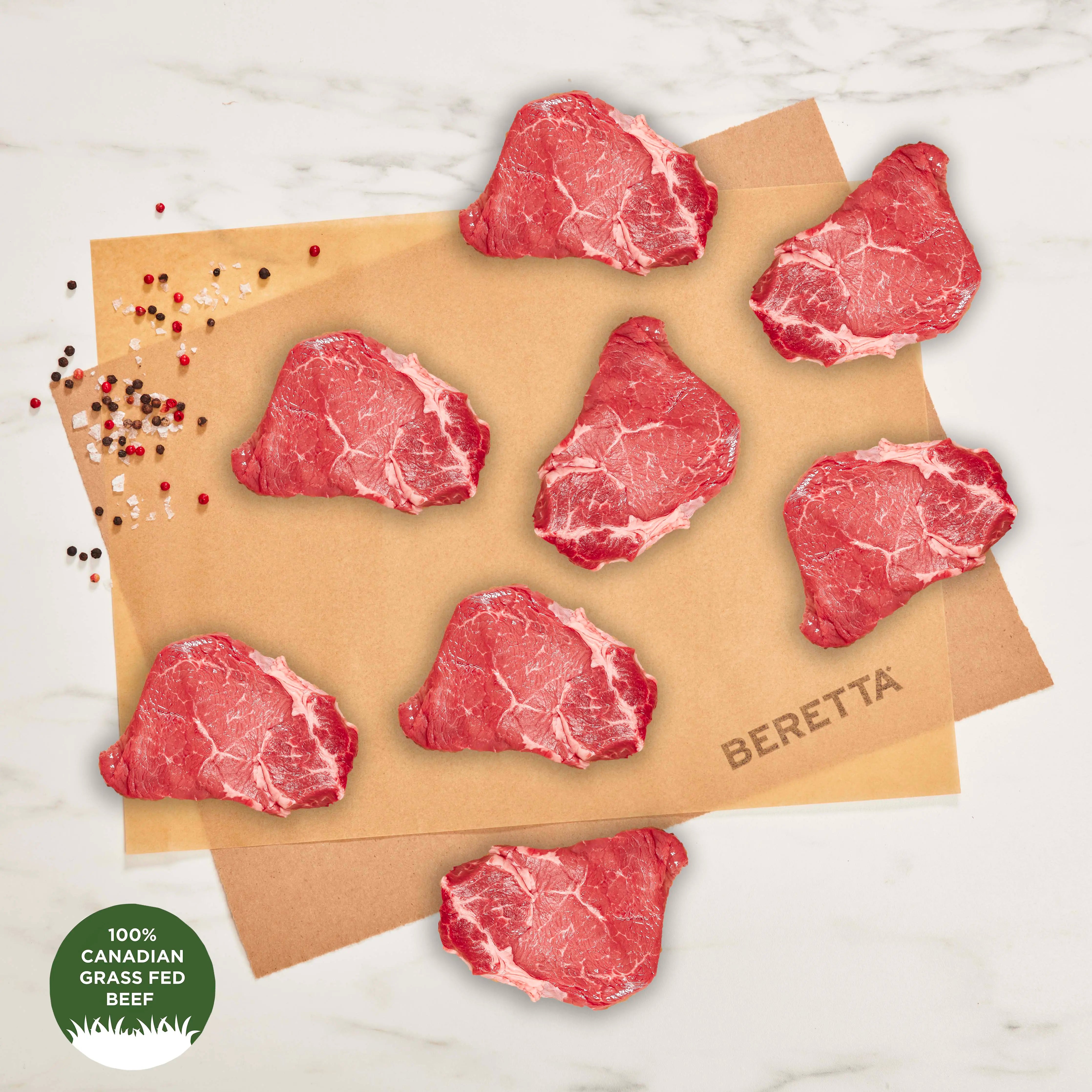 100% Grass Fed Beef Top Sirloin Steak: 8oz - Beretta Farms