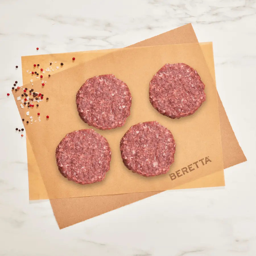 Bison Burgers: RWA Grass Fed Bison - Beretta Farms