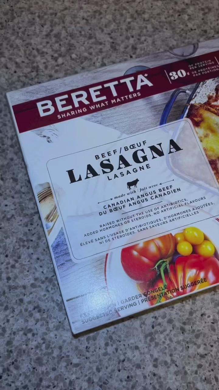 Beef Lasagna: Antibiotic & Hormone Free