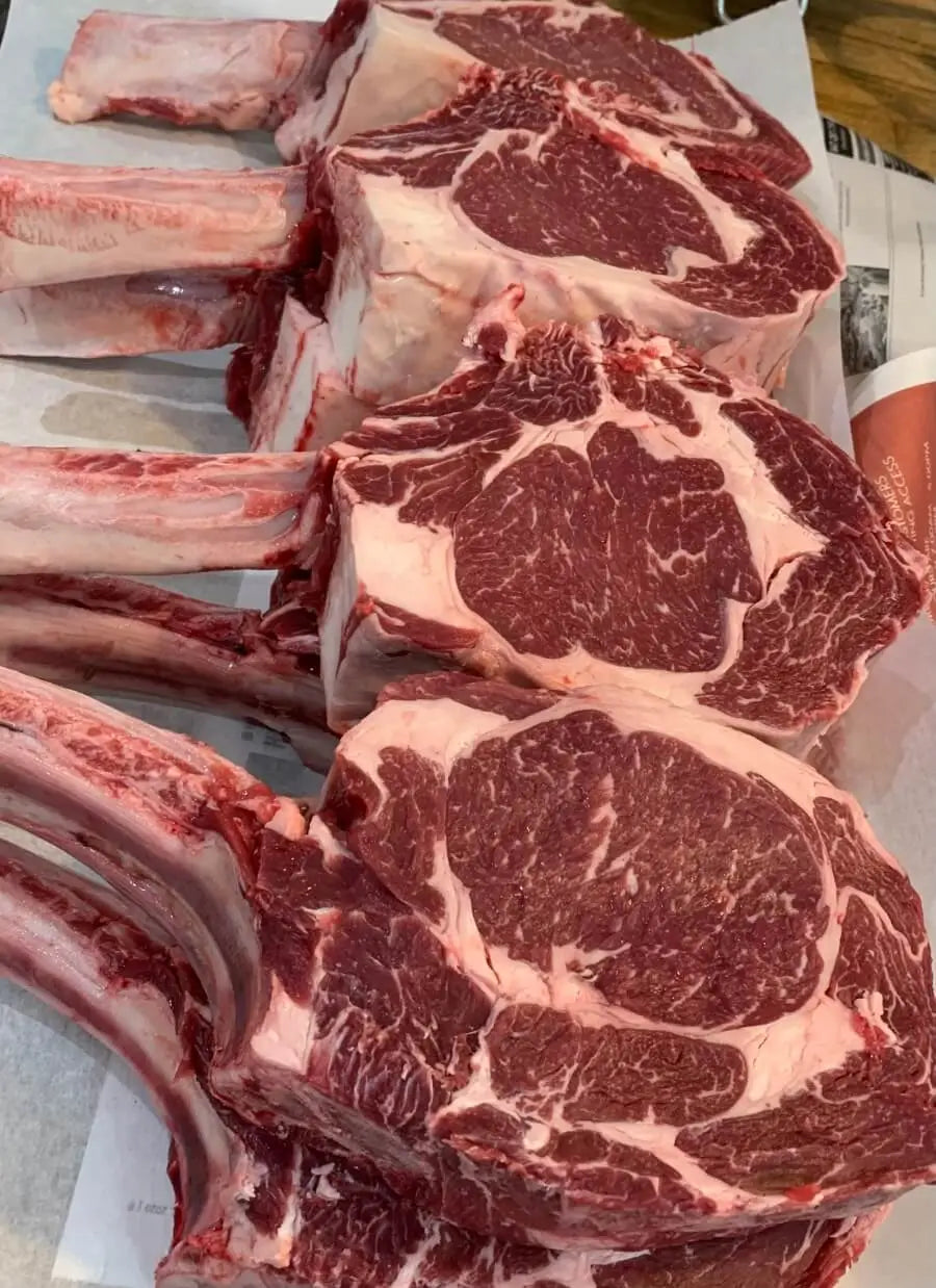 Beef Tomahawk Steak: RWA Grass Fed Beef - Beretta Farms