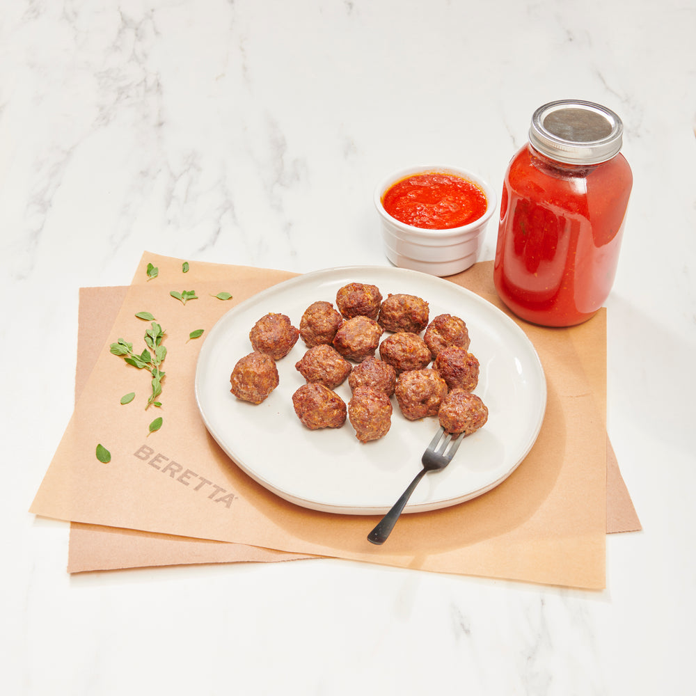 Antibiotic & Hormone Free Cooked Beef & Pork Meatballs