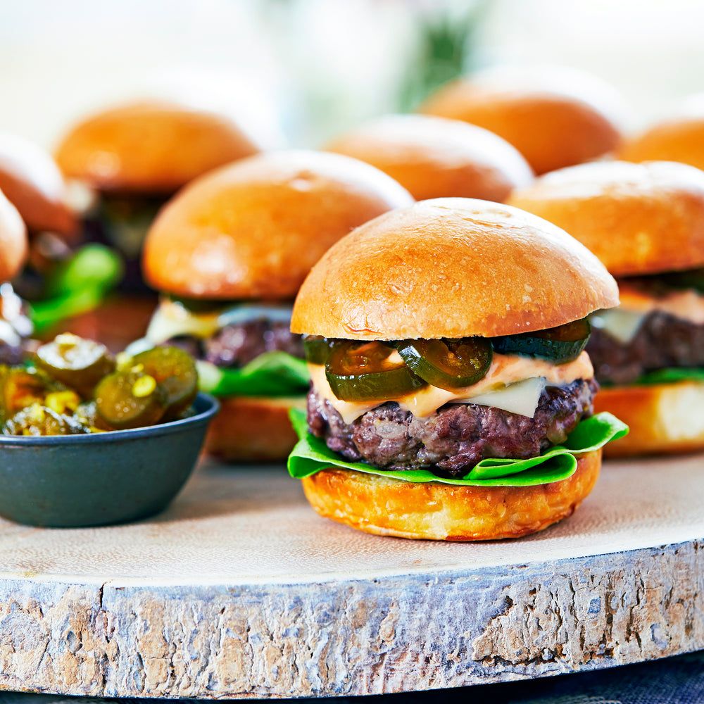 Artisanal Handmade Antibiotic & Hormone Free Beef Slider Burgers